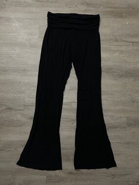 wild fable Black Fold-Over Waist Flare Pants